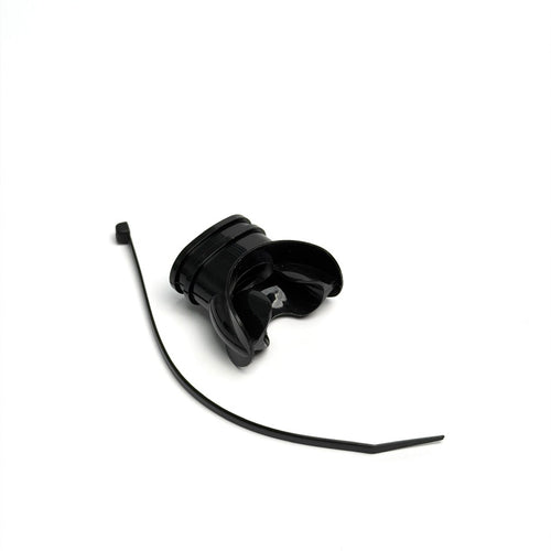 Silicone Comfy-Bite regulator mouthpiece with integrated palate bridge