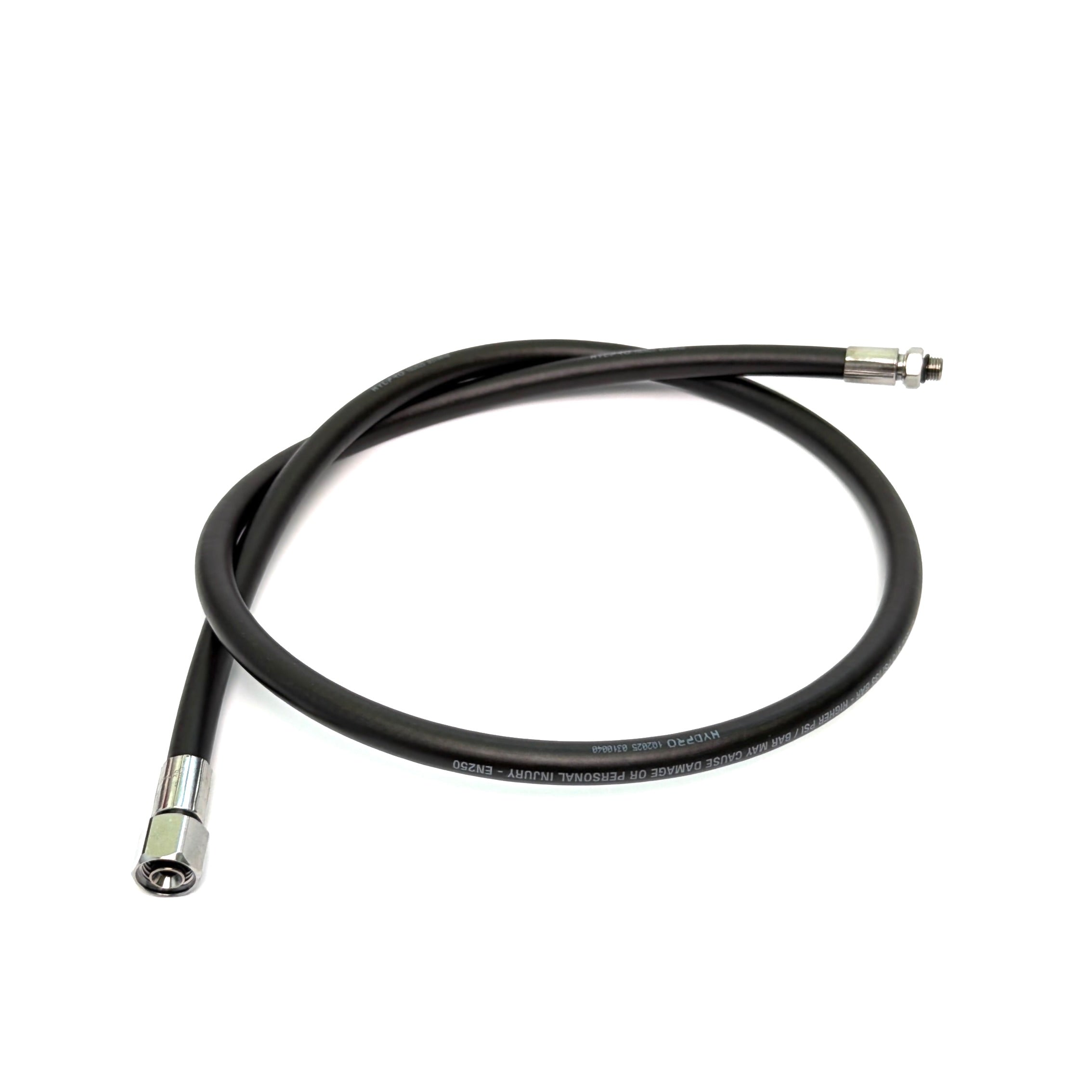 HYDPRO LP Smooth Pro regulator hose in black polyurethane coating