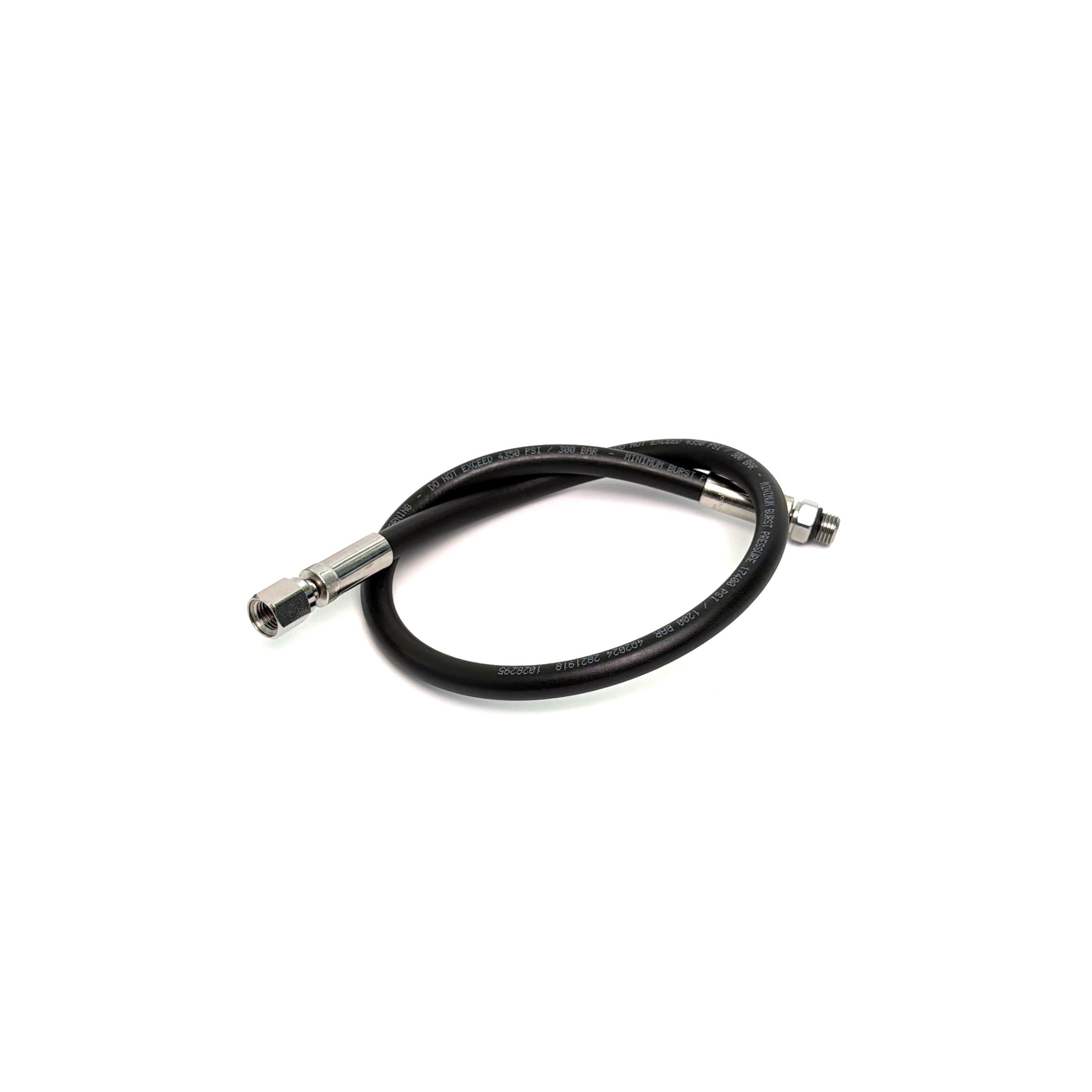 HYDPRO HP Accurate Series high-pressure SPG hose in matte black