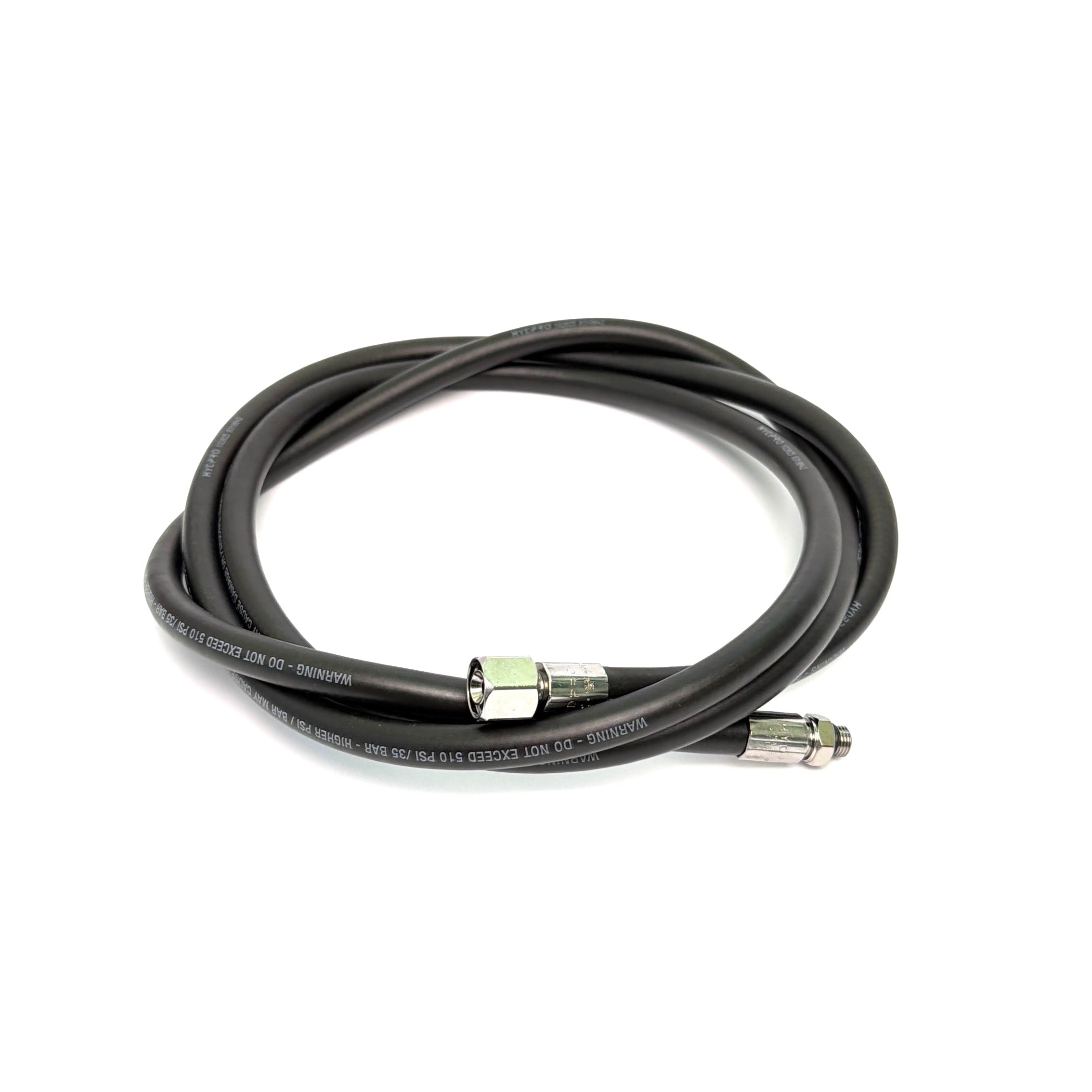 HYDPRO LP Smooth Pro regulator hose in black polyurethane coating
