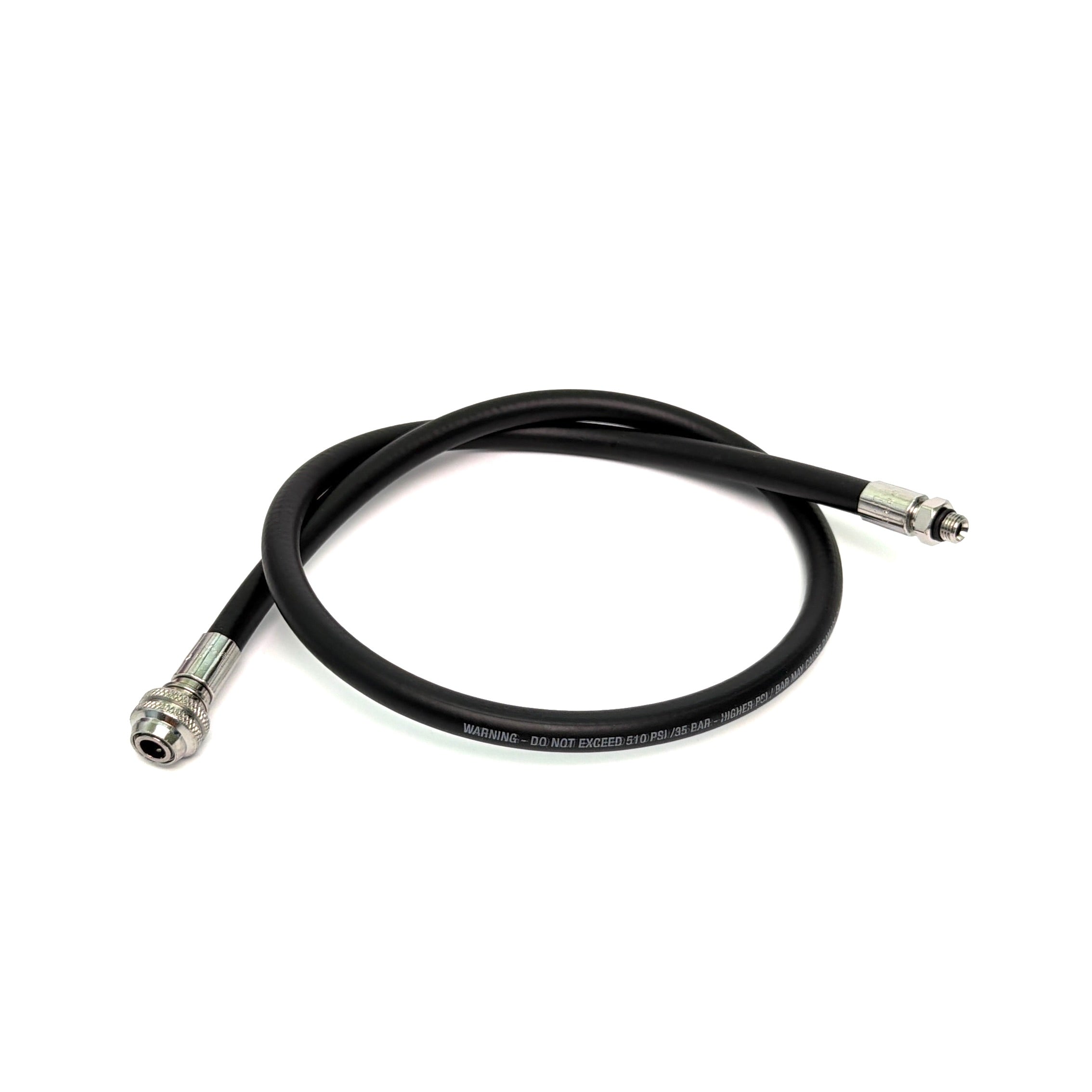 HYDPRO LP Classic Series drysuit inflator hose with quick-disconnect fitting