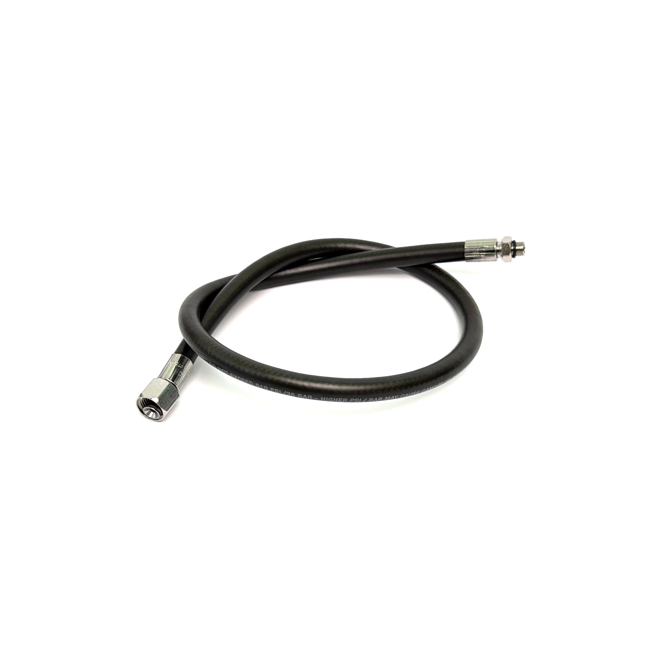 HYDPRO LP Smooth Pro regulator hose in black polyurethane coating