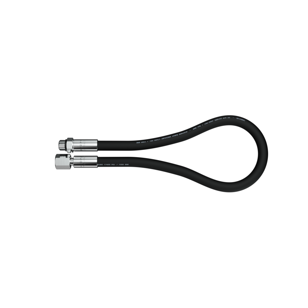 HYDPRO HP Accurate Series high-pressure SPG hose in matte black