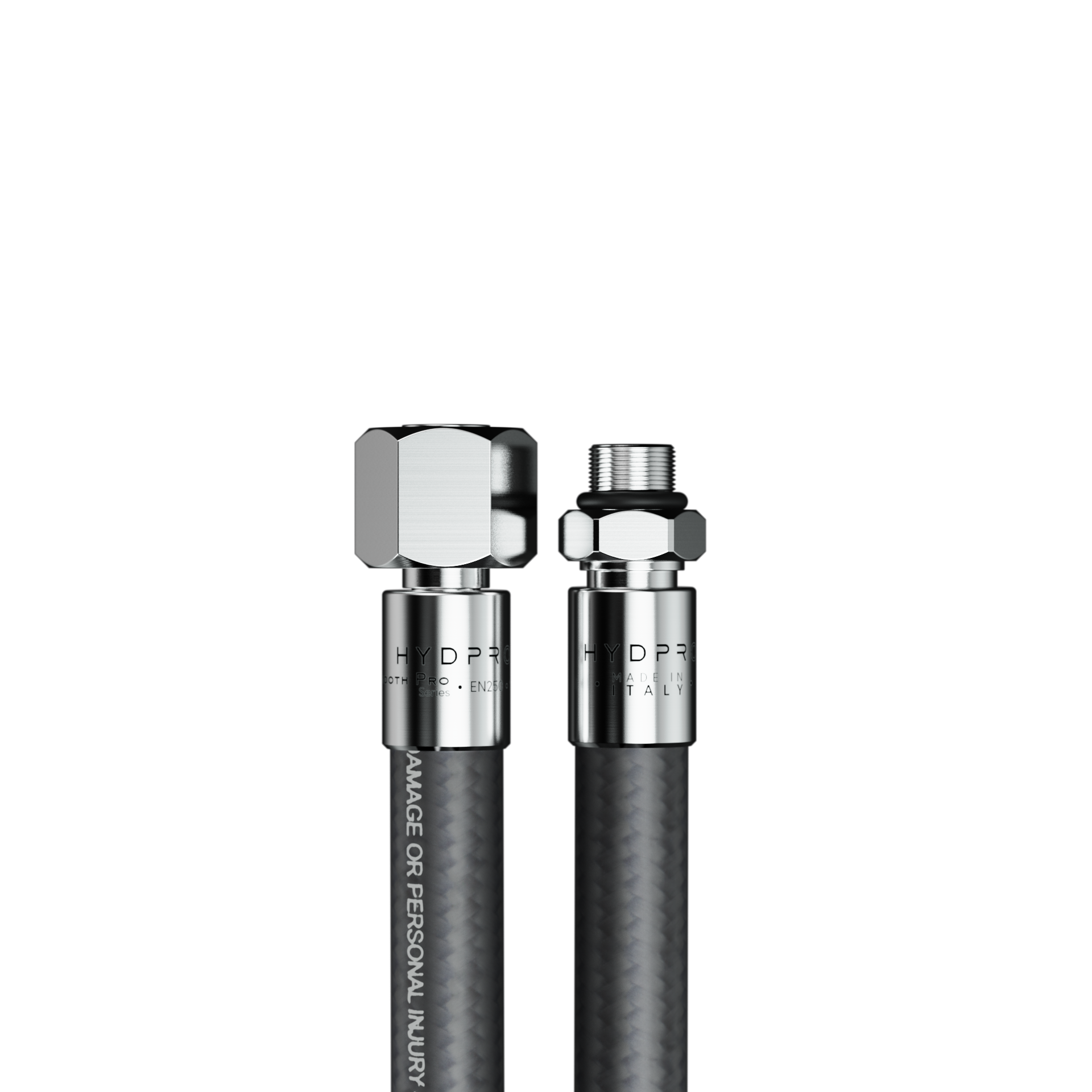 HYDPRO LP Smooth Pro regulator hose in black polyurethane coating