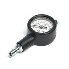 Compact brass IP gauge plugged into BC LP inflator hose