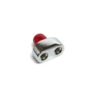 LP hose splitter with 9/16"-18M inlet and two 3/8"-24F outlets