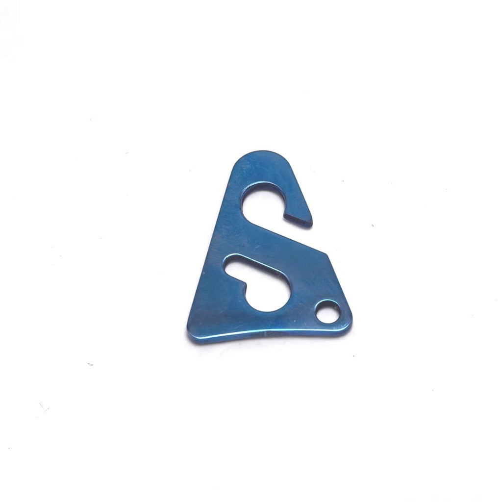 Titanium Bungee Hook & Charm Blue