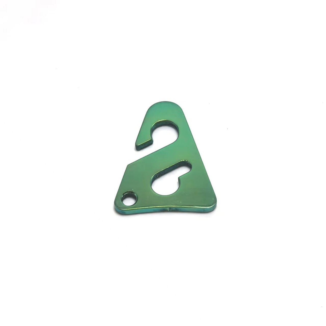 Titanium Bungee Hook & Charm Green