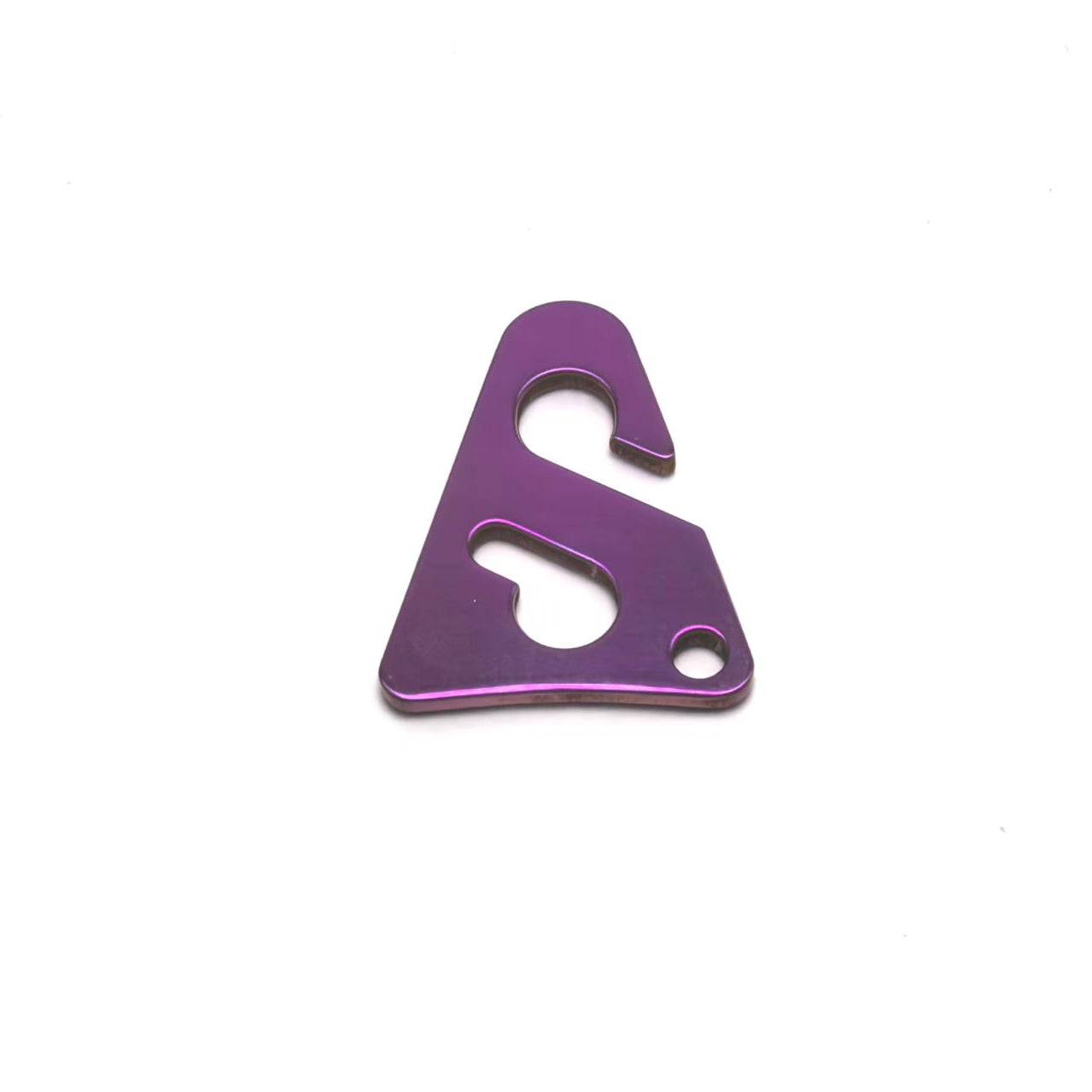 Titanium Bungee Hook & Charm Purple