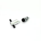 Aluminum K-style power inflator service tool with TPU-sleeved steel pin