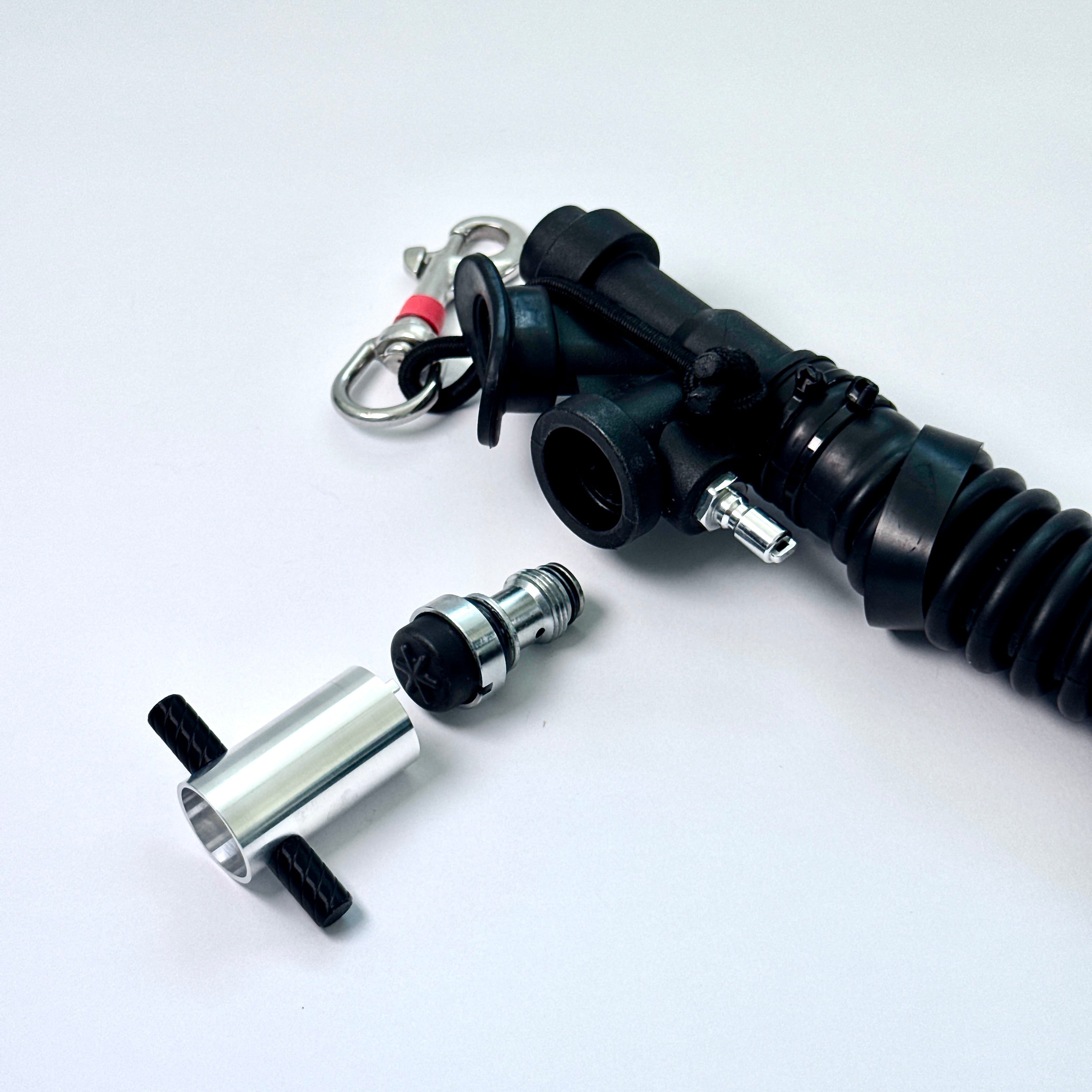 Universal K-Style Inflator Service Tool with K-Style Inflator a and Inflator Cartridge